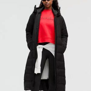 Lululemon StretchSeal Sleet Street 600-Down-Fill Long Jacket Size 6